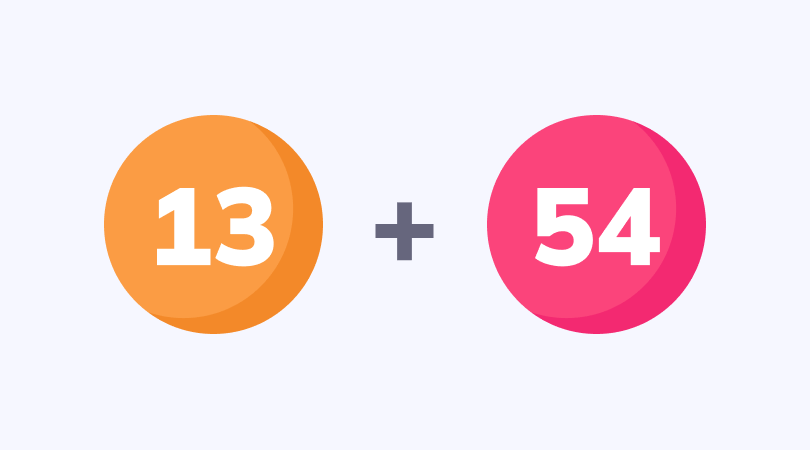 Addition with 2-digit numbers