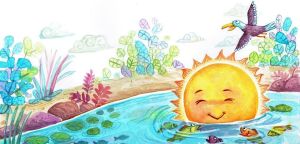 The Sun takes a Bath