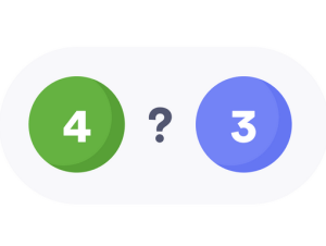 Compare numbers within 10 2