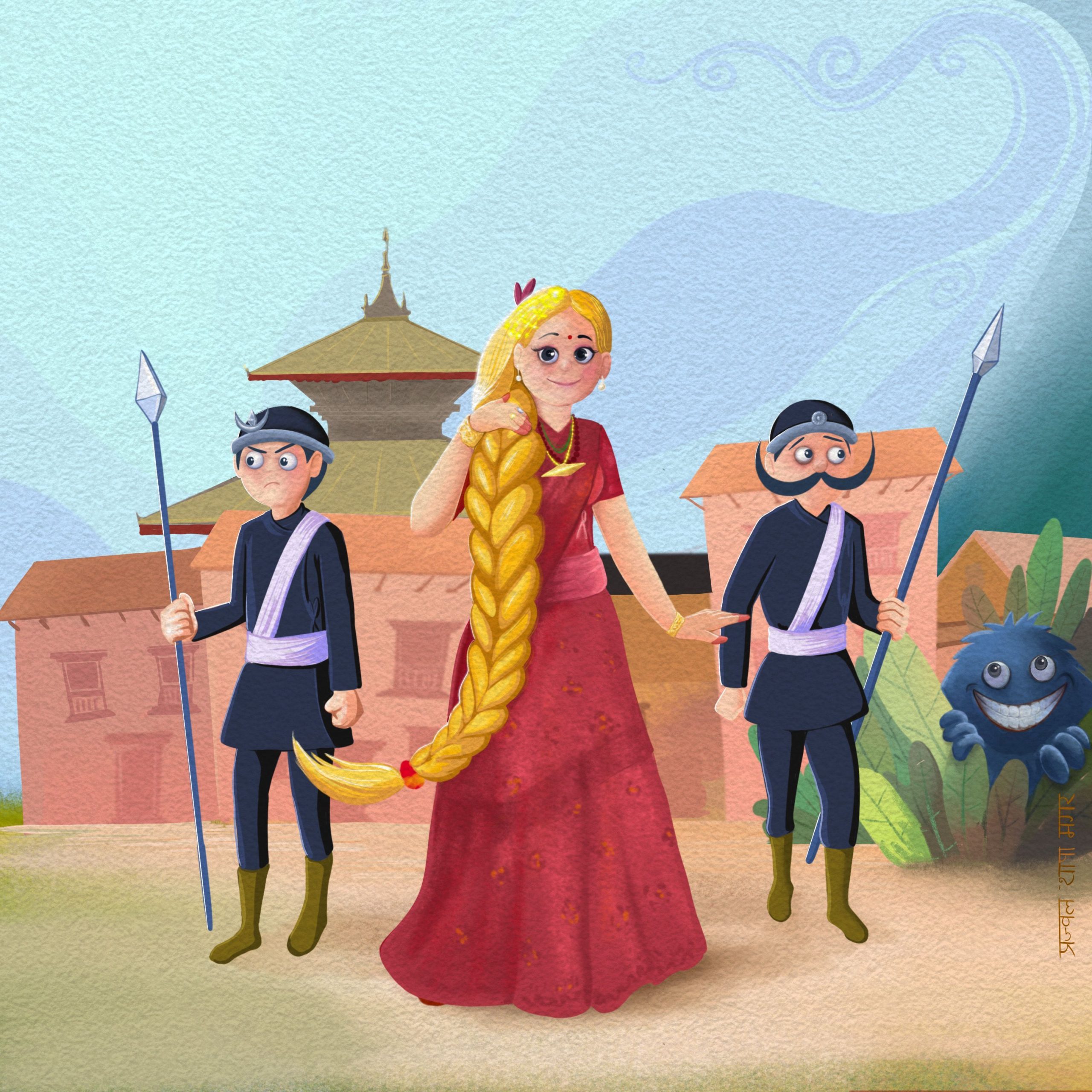 Cover of Sunkeshi: The Princess with Golden Hair