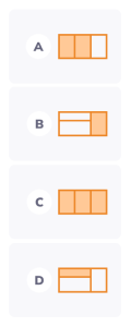 Equal parts of rectangles