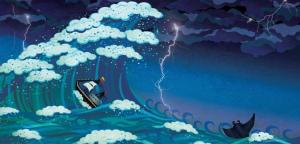 Illustration for Pishi en una tormenta