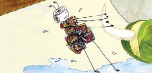 Illustration for मुंगी आणि मुगाचा दाणा