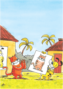 បងឆ្មា បងឆ្កែ និងរូបគំនូរ