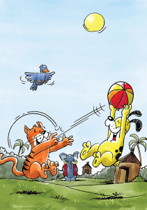 បងឆ្មា បងឆ្កែ និងបាល់