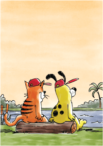 បងឆ្មា បងឆ្កែ និងមួក