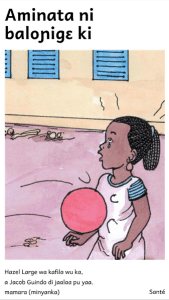 Illustration for Aminata ni baloɲigɛ ki