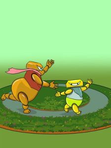 ຍ່າງຫຼິ້ນຢູ່ໃນສວນ