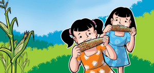 Illustration for Чуну и Муну: Кукуруза вкусная!