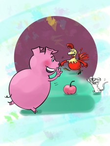 Ai giành được quả táo?