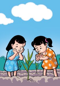 छुनु र मुनु: मकै मीठो, धेरै मीठो !