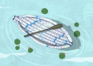 Illustration for ဘူးခွံ လှေကလေး