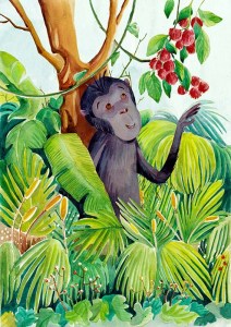 Illustration for ယာကီအတွက် ကြက်မောက်သီးများ