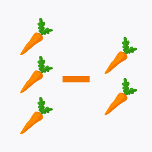 Subtract within 20 visually