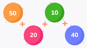Break apart 2-digit addition problems