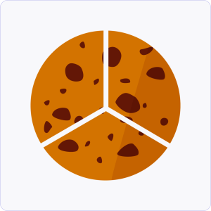 Cut shapes into equal parts