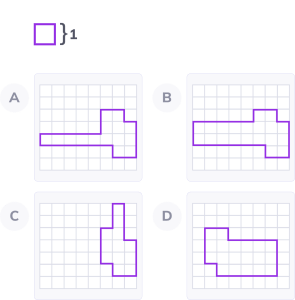 Find area by counting unit squares