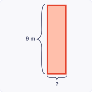 Find a missing side length when given area