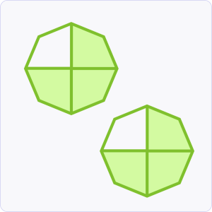 Recognize fractions greater than 1