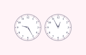 Time differences (within 60 minutes)
