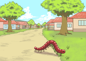 Illustration for Naughty Millipede