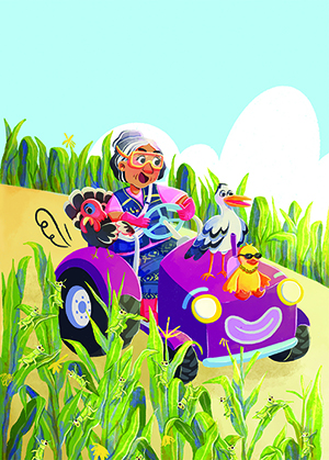 Cover of Oma and the Grasshoppers