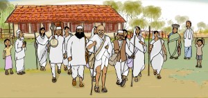 Illustration for Mahatma Gandhi: The Salt March