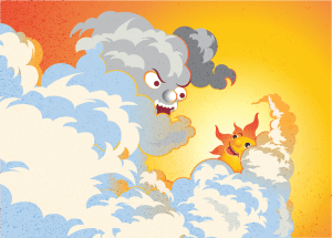 Illustration for The Jealous Cloud