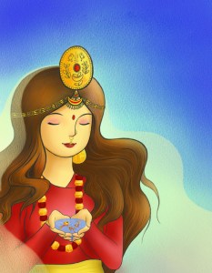 Illustration for The Story of Goddess Yuma Sammang