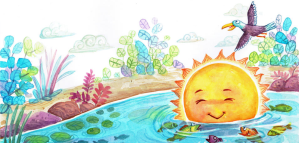 नुहाएका सूर्य