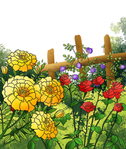 Illustration for Flower garden