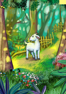 Illustration for Den lille ged