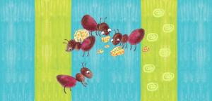 Illustration for Semut yang Sibuk