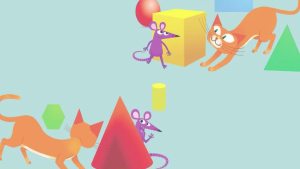 Con mèo và những khối hình