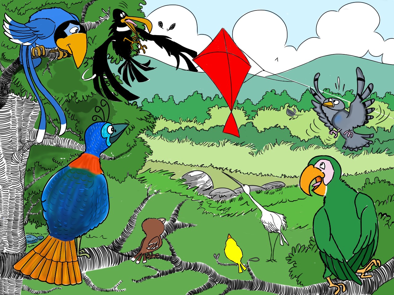 Cover of Layang-Layang Merah, a Indonesian picture book
